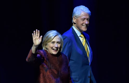 LAS VEGAS, NEVADA - MAY 05: Former U.S. Secretary of State Hillary Rodham Clinton (L) and her husba...