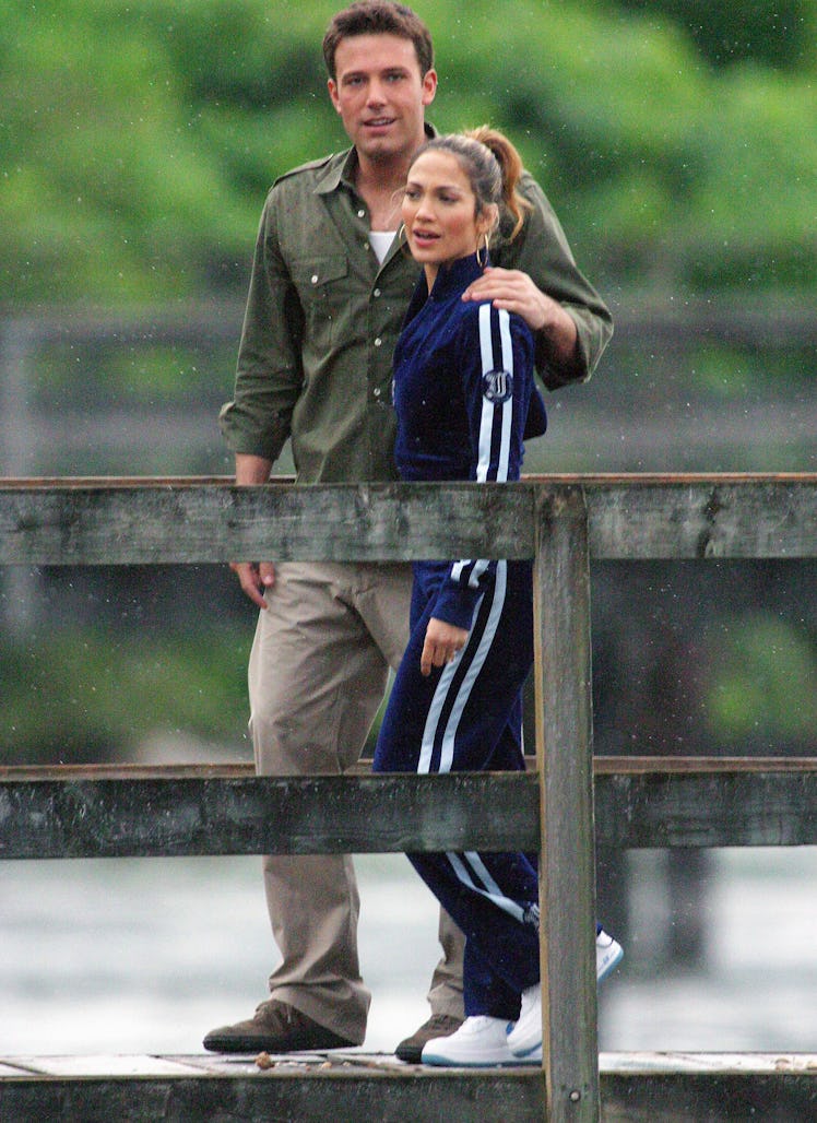 Bennifer looked comfy on vacation in Vancouver in 2003.