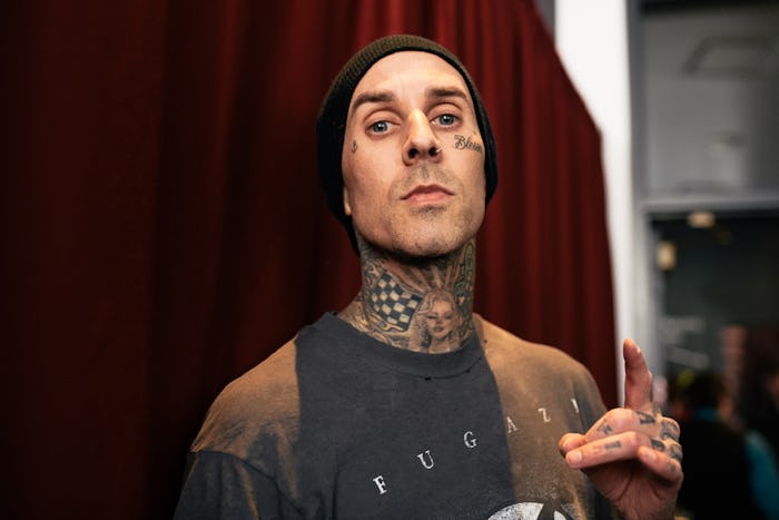 LOS ANGELES, CALIFORNIA - MARCH 14: (EDITORIAL USE ONLY. NO COMMERCIAL USE) Travis Barker attends th...