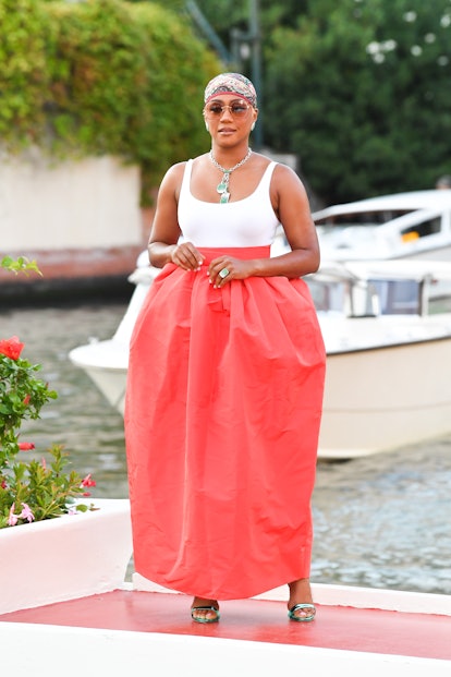 Tiffany Haddish is seen arriving at the 78th Venice International Film Festival in Venice, Italy in ...