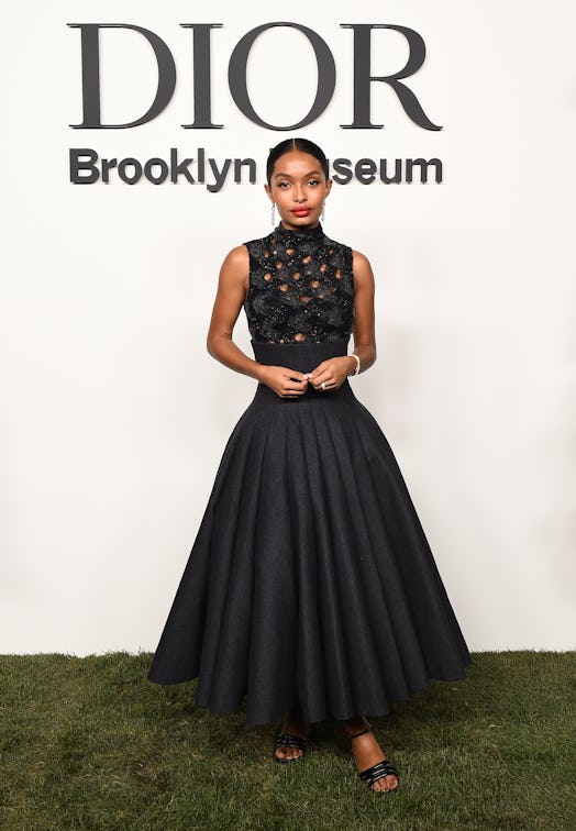 Yara Shahidi attends the Christian Dior Designer of Dreams Exhibition cocktail opening at the Brookl...