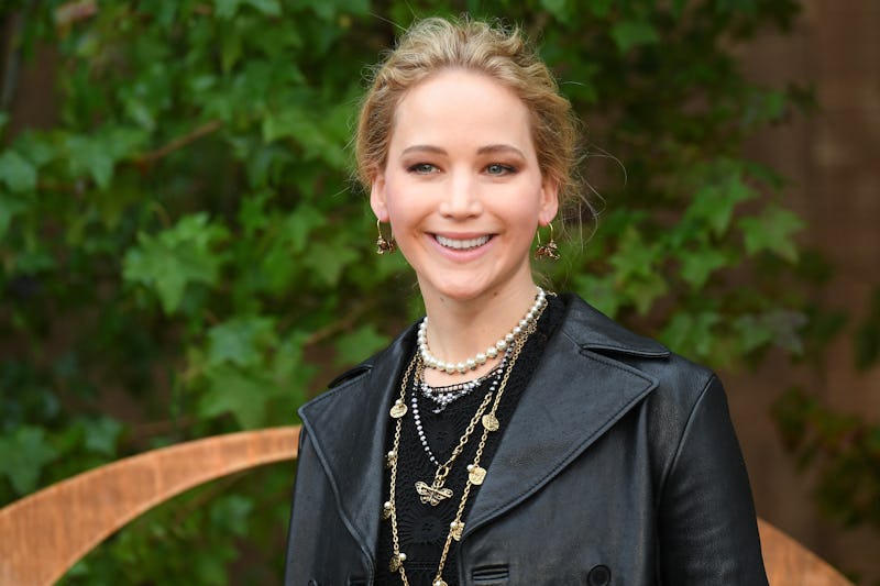 PARIS, FRANCE - SEPTEMBER 24: Jennifer Lawrence attends the Christian Dior Womenswear Spring/Summer ...