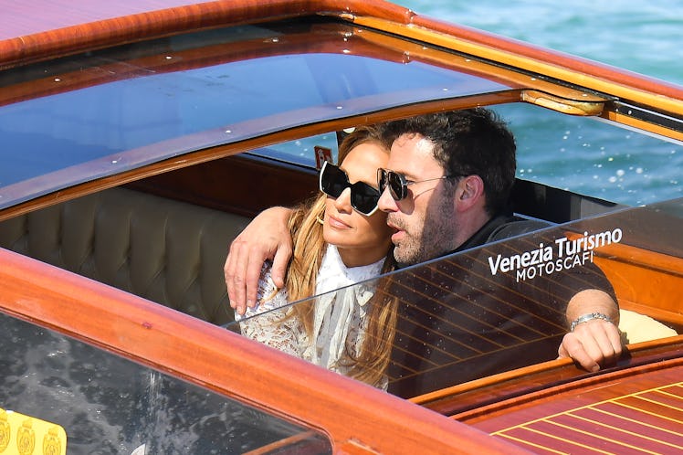 VENICE, ITALY - SEPTEMBER 09: Jennifer Lopez and Ben Affleck arrive at the 78th Venice International...