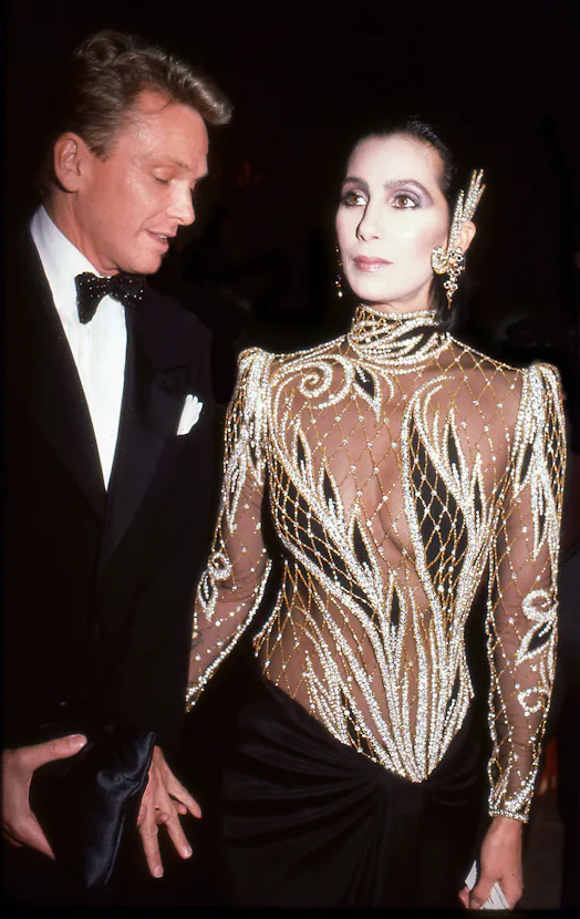 Bob Mackie and Cher Met Gala 1984