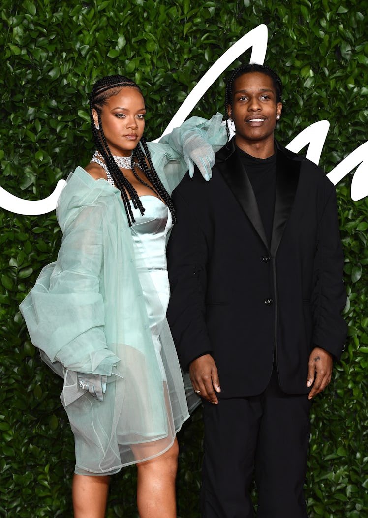 Rihanna and A$AP Rocky on the red carpet