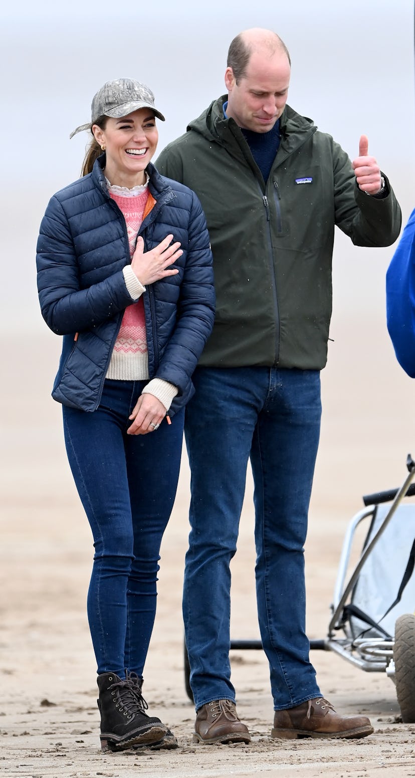 Kate Middleton wore a baseball cap.