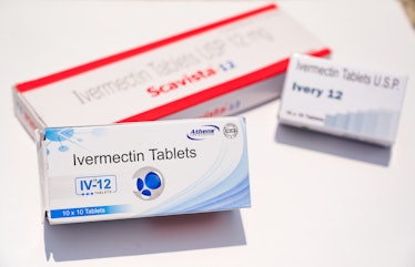 This picture shows the tablets of Ivermectin drugs in Tehatta, West Benga, India on 19 May on 2021. ...