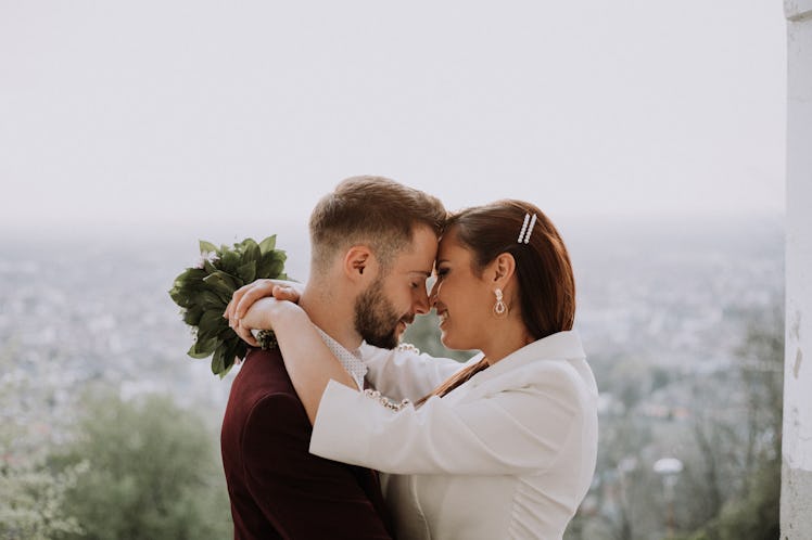 Pre-wedding shoot of a bride and groom