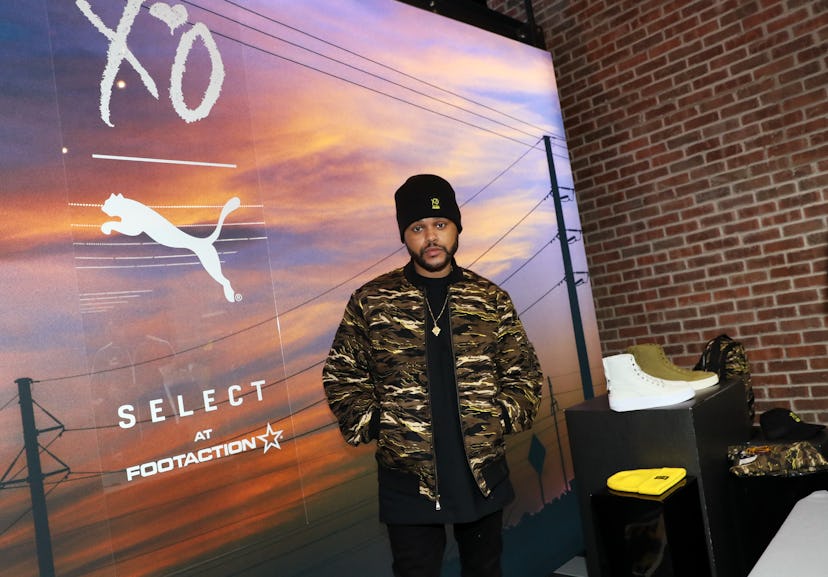 NEW YORK, NY - NOVEMBER 13:  Recording artist The Weeknd attends the Puma XO Pop-Up Shop on November...