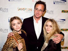 Bob Saget with Mary-Kate and Ashley Olsen