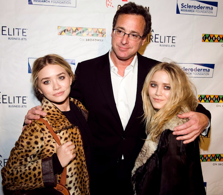 Bob Saget with Mary-Kate and Ashley Olsen