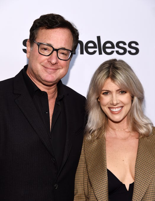 LOS ANGELES, CALIFORNIA - MARCH 06: Bob Saget (L) and Kelly Rizzo arrive at the EMMY For Your Consid...