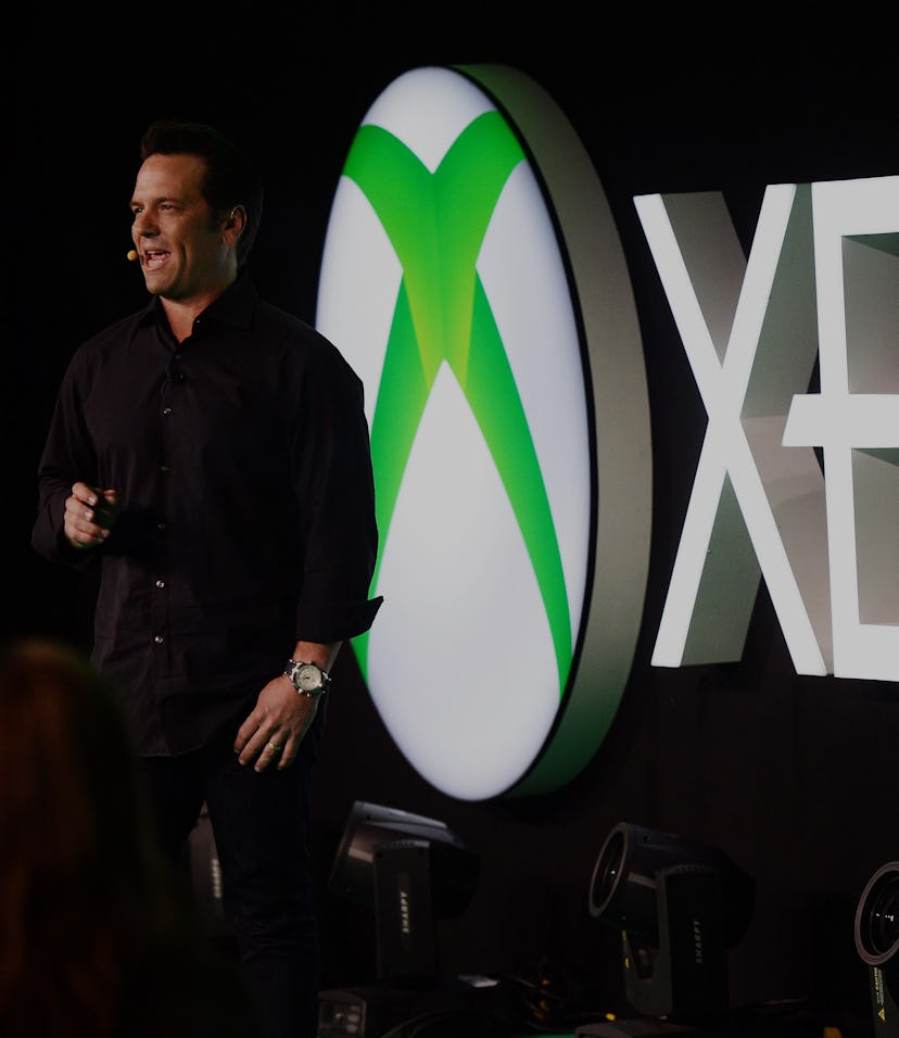 Director of the Xbox department at Microsoft, Phil Spencer, speaks during a press conference on the ...
