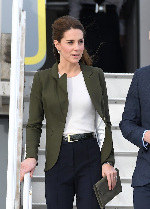 AKROTIRI, CYPRUS - DECEMBER 05: Catherine, Duchess of Cambridge arrives at RAF Akrotiri to meet wit…