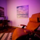 A chair is seen in a therapy room at Field Trip, a psychedelic therapy clinic in Toronto, Ontario, C...