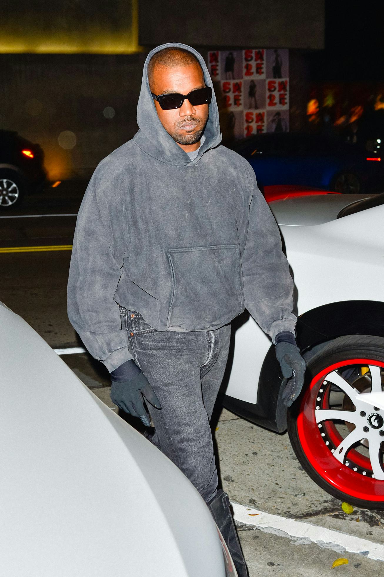 LOS ANGELES, CA - JANUARY 10: Kanye West is seen on January 10, 2022 in Los Angeles, California. (P...