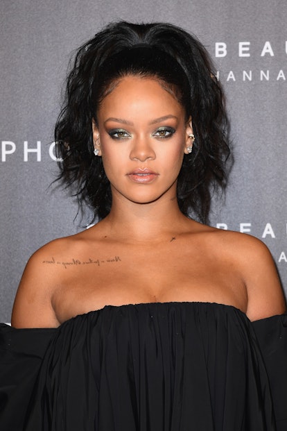Rihanna has a tattoo that reads "never a failure, always a lesson."