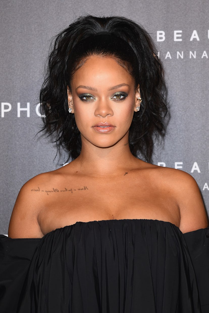 Rihanna has a tattoo that reads “never a failure, always a lesson."