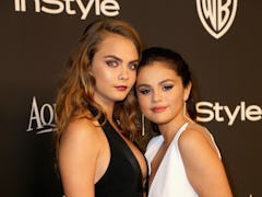 Selena Gomez revealed the meaning behind her and Cara Delevingne's matching rose tattoos.