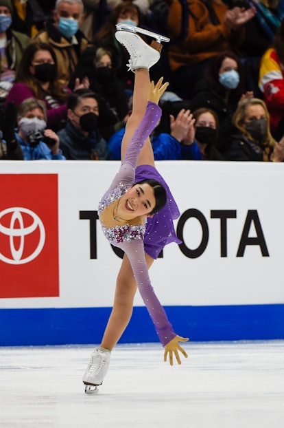 Karen Chen will join the U.S. figure skating team at the 2022 Winter Olympics. Photo via Getty Image...