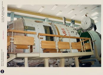 A full-scale mockup of Russia's Space Station in the Training Simulator Facility at the Gagarin Cosm...