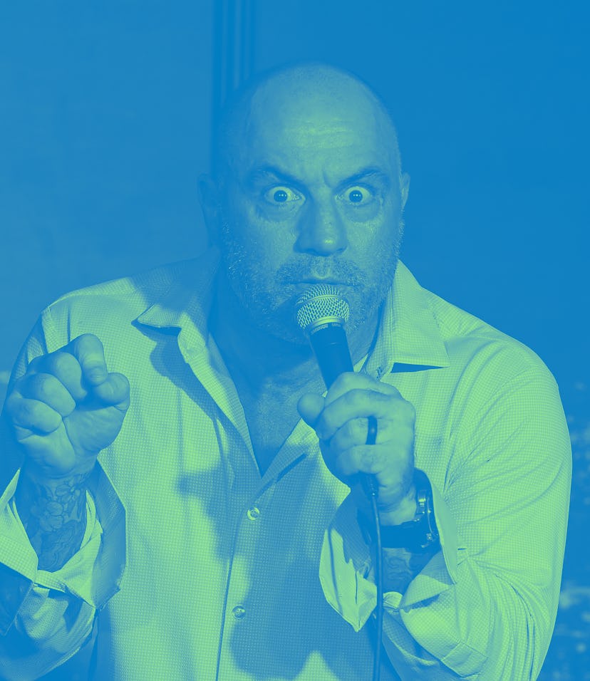 PASADENA, CA - APRIL 17: Comedian Joe Rogan performs during his appearance at The Ice House Comedy ...