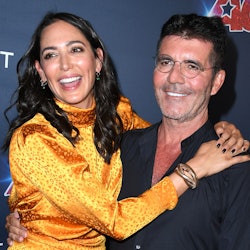 Lauren Silverman and Simon Cowell smiling