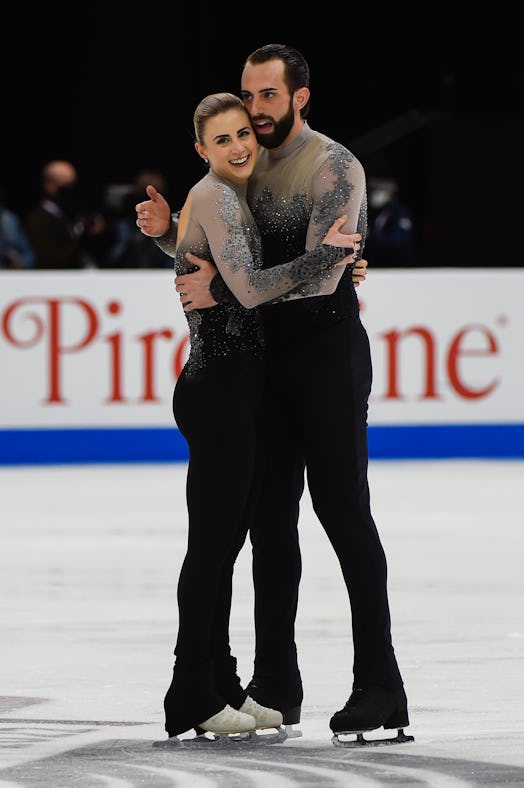  Ashley Cain-Gribble and Timothy LeDuc are one of the U.S. figure skating team pairs. Photo via Gett...