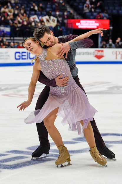 Madison Hubbell & Zachary Donohue are members of the U.S. figure skating team. Photo via Getty Image...