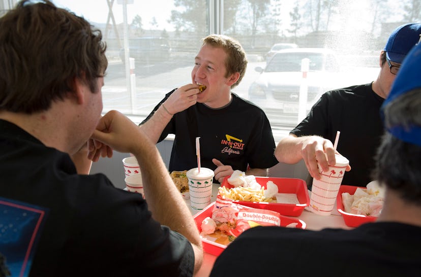 Order the In-N-Out Black and White milkshake. 