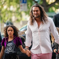 Jason Momoa loves being a dad.
