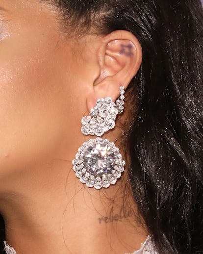 Rihanna has a star tattoo on her left ear.