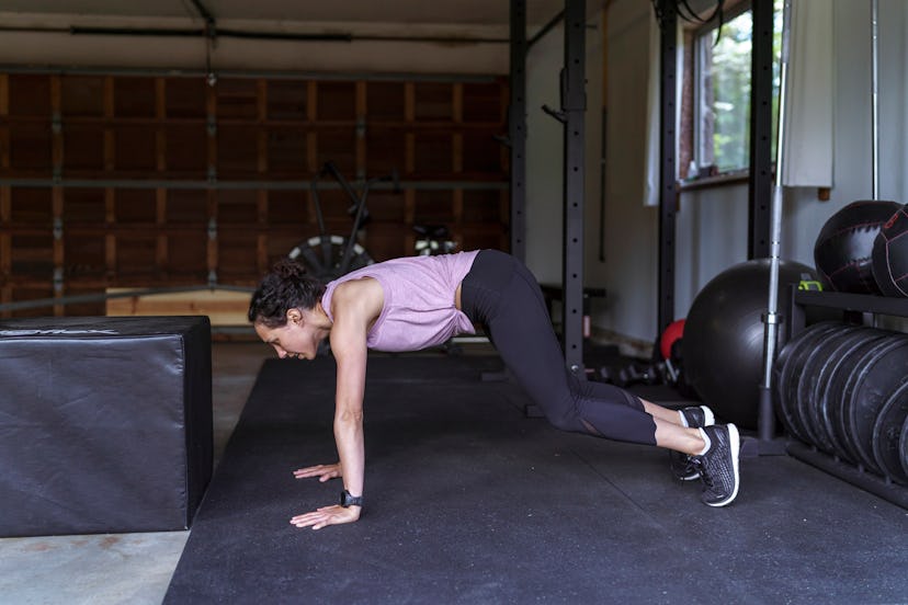 Do a CrossFit version of a workout to improve strength and muscular endurance.