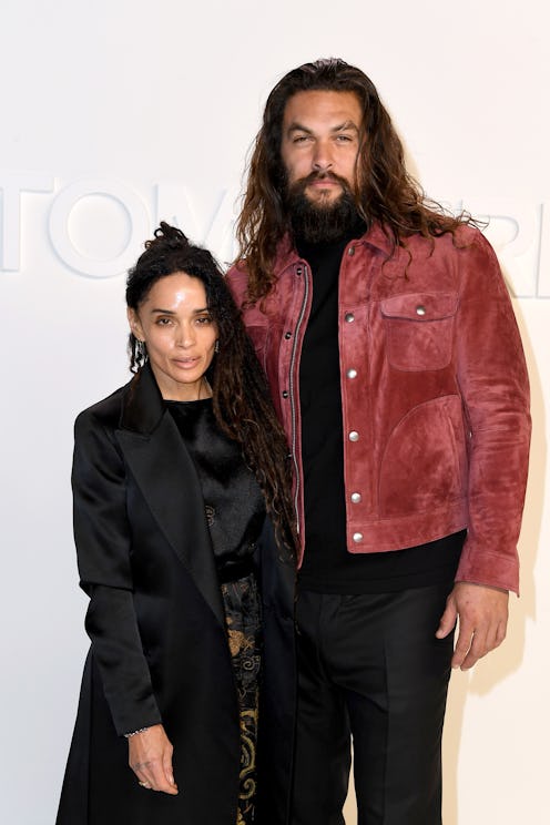 HOLLYWOOD, CALIFORNIA - FEBRUARY 07: (L-R) Lisa Bonet and Jason Momoa attend the Tom Ford AW20 Show ...