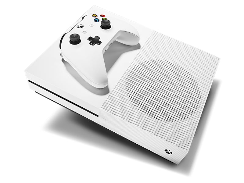 A Microsoft Xbox One S games console and Xbox Wireless Controller, taken on August 9, 2016. (Photo b...