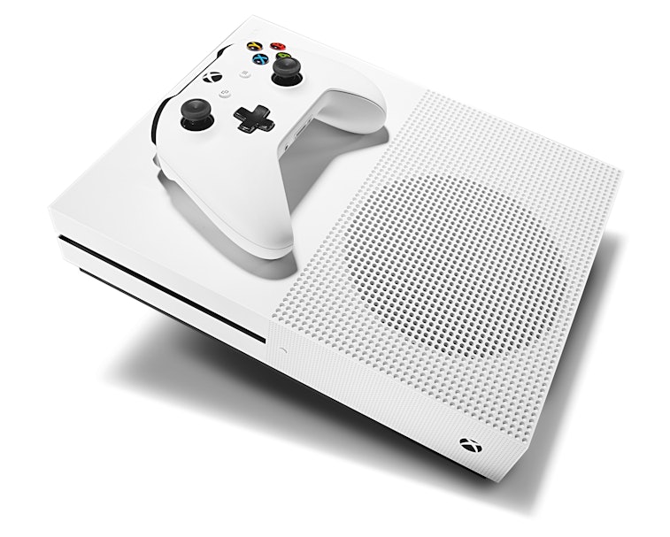 A Microsoft Xbox One S games console and Xbox Wireless Controller, taken on August 9, 2016. (Photo b...