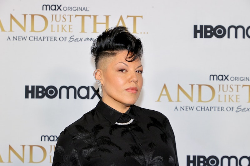 NEW YORK, NEW YORK - DECEMBER 08: Sara Ramirez attends HBO Max's "And Just Like That" New York Premi...