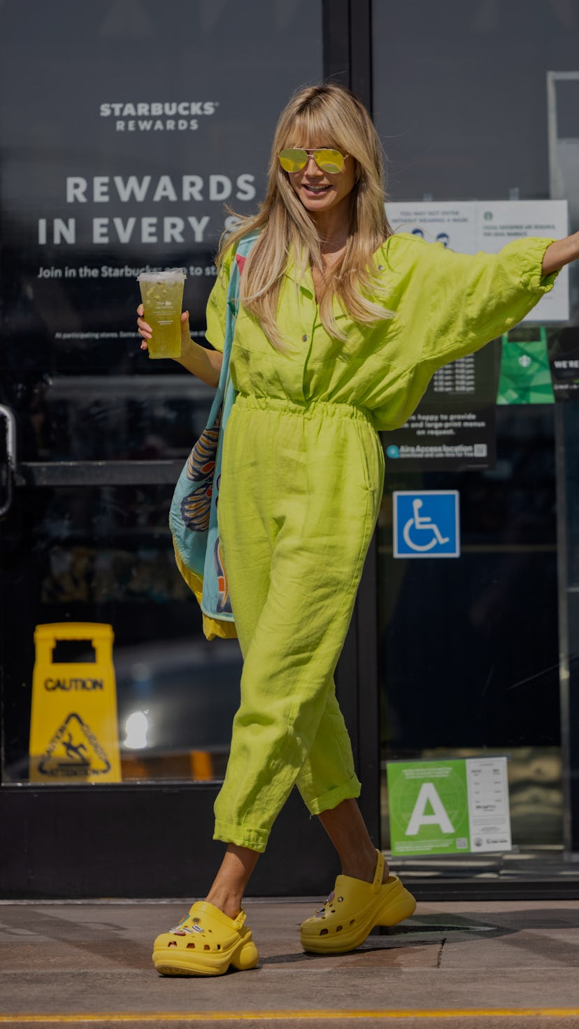 LOS ANGELES, CA - AUGUST 10: Heidi Klum is seen on August 10, 2021 in Los Angeles, California.  (Pho...