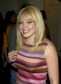 Hilary Duff during 2003 MTV Movie Awards - Backstage and Audience at The Shrine Auditorium in Los An...