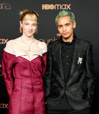 'Euphoria' co-stars Hunter Schafer and Dominic Fike were spotted holding hands while leaving a resta...