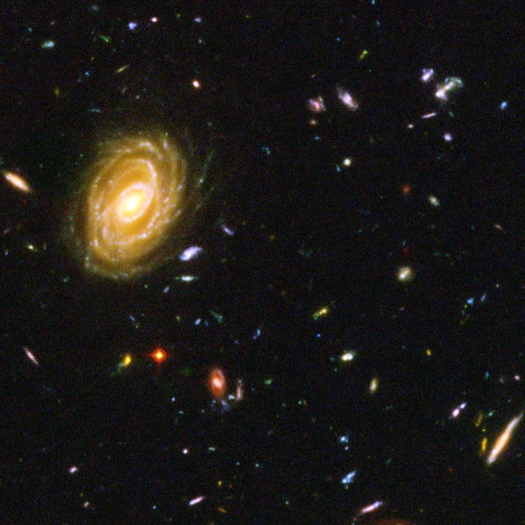 IN SPACE:  In this NASA handout, a view of  deepest view of the visible universe ever achieved are s...