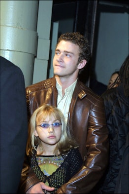 Britney Spears' former boyfriend Justin Timberlake with her sister Jamie Lynn