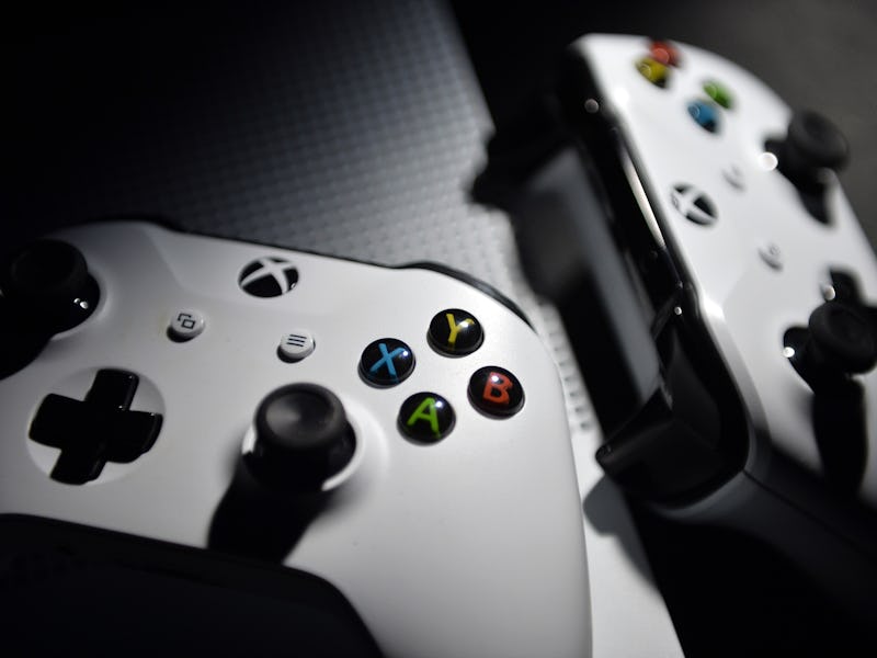 MERSIN, TURKEY - DECEMBER 11: Controller Gamepads of Xbox Gaming Console are seen in Mersin, Turkey ...