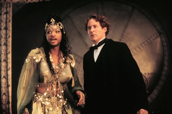 American actor Will Smith as Captain James West and Kevin Kline as US Marshal Artemus Gordon in the ...