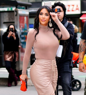 NEW YORK, NEW YORK - FEBRUARY 05: Kim Kardashian on February 05, 2020 in New York City. (Photo by Ja...