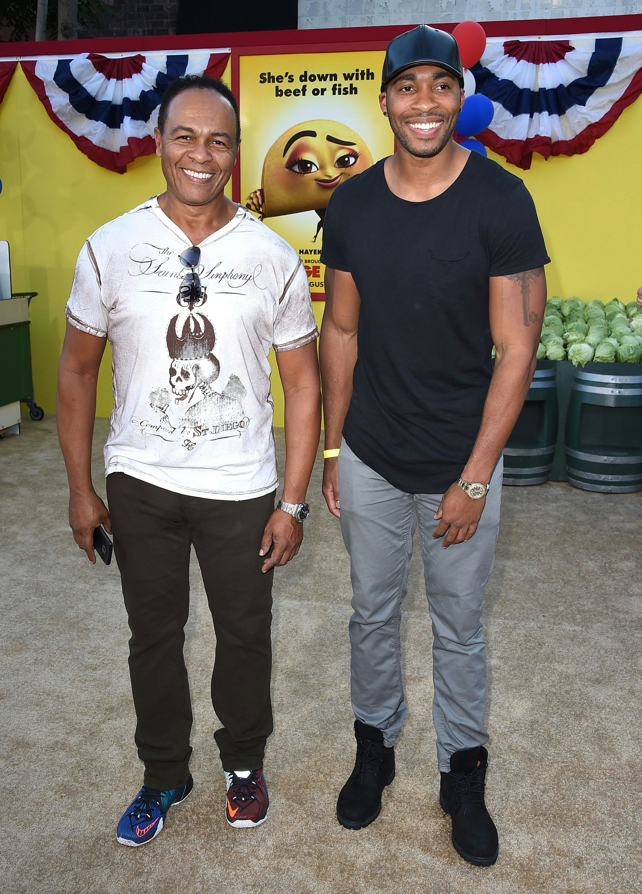 ay Parker Jr. and Redmond Parker arrive at the Premiere Of Sony&rsquo;s &ldquo;Sausage Party&rdquo; at Regency Village&hellip;