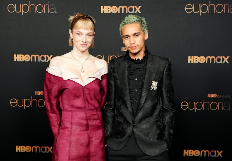 LOS ANGELES, CALIFORNIA - JANUARY 05: (L-R) Hunter Schafer and Dominic Fike attend HBO's "Euphoria" ...