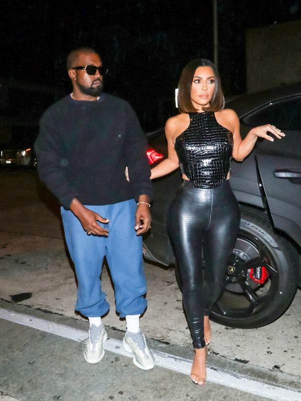 LOS ANGELES, CA - JULY 10: Kim Kardashian and Kanye West are seen on July 10, 2019 in Los Angeles, C...