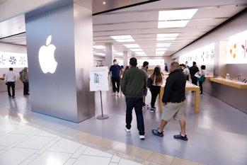 TAMPA, FL - NOVEMBER 26: The Apple store opened early on Black Friday at International Plaza on Nove...