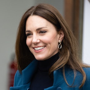 Kate Middleton wears $10 Accessorize earrings for a visit to the Foundling Museum in London, England...